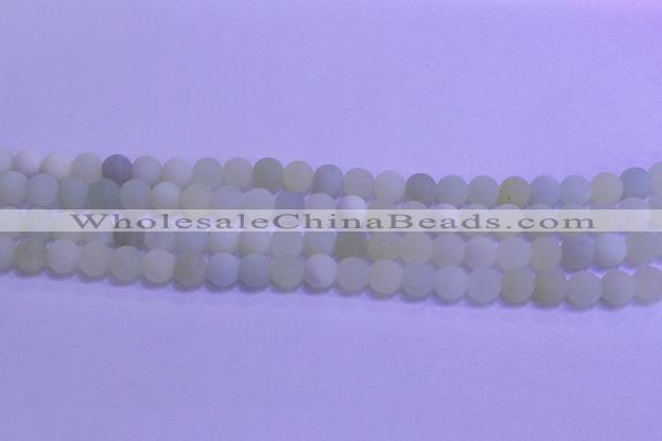 CXJ301 15.5 inches 6mm round matte New jade beads wholesale