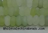 CXJ312 15.5 inches 6*10mm rondelle matte New jade beads wholesale