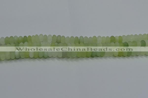 CXJ312 15.5 inches 6*10mm rondelle matte New jade beads wholesale