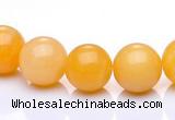 CYJ02 16 inches 6mm round yellow jade gemstone beads Wholesale