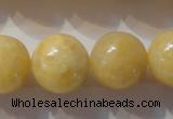 CYJ257 15.5 inches 18mm round yellow jade beads wholesale