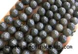 CYJ663 15 inches 10mm round dyed yellow jade beads wholesale