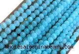 CYJ673 15 inches 4mm round dyed yellow jade beads wholesale