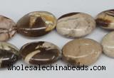 CZJ356 15.5 inches 13*18mm oval zebra jasper beads wholesale