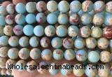 DEBS17 15 inches 12mm round synthetic sea sediment Jasper beads wholesale