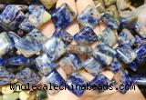 DOBS19 15 inches 15mm diamond sodalite gemstone beads wholesale