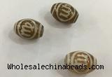 DZI304 10*14mm drum tibetan agate dzi beads wholesale