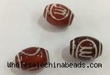 DZI376 10*14mm drum tibetan agate dzi beads wholesale