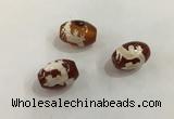 DZI390 10*14mm drum tibetan agate dzi beads wholesale