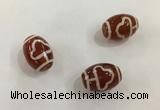 DZI391 10*14mm drum tibetan agate dzi beads wholesale