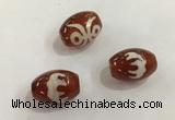 DZI393 10*14mm drum tibetan agate dzi beads wholesale