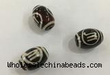 DZI411 10*14mm drum tibetan agate dzi beads wholesale