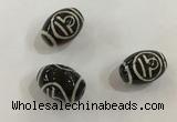 DZI414 10*14mm drum tibetan agate dzi beads wholesale