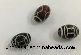 DZI415 10*14mm drum tibetan agate dzi beads wholesale