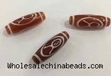 DZI430 10*30mm drum tibetan agate dzi beads wholesale