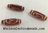 DZI431 10*30mm drum tibetan agate dzi beads wholesale