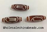 DZI438 10*30mm drum tibetan agate dzi beads wholesale