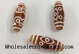 DZI449 10*30mm drum tibetan agate dzi beads wholesale