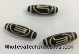 DZI464 10*30mm drum tibetan agate dzi beads wholesale