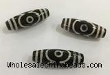 DZI487 10*30mm drum tibetan agate dzi beads wholesale