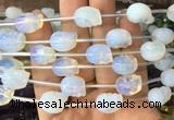 FGBS134 15 inches 12mm carved skull opalite beads wholesale