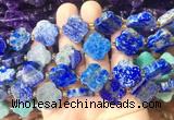 FGBS271 15 inches 18mm four leaf clover lapis lazuli beads wholesale