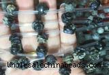 FGBS53 15 inches 10mm carved rose flower llanite beads wholesale