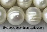 FWP110 15 inches 10mm - 11mm potato white freshwater pearl strands