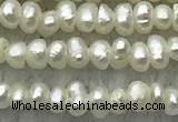 FWP14 14.5 inches 1.8mm potato white freshwater pearl strands