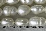 FWP165 14.5 inches 4mm - 5mm rice white freshwater pearl strands