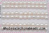 FWP459 half-drilled 7.5-8mm bread freshwater pearl beads