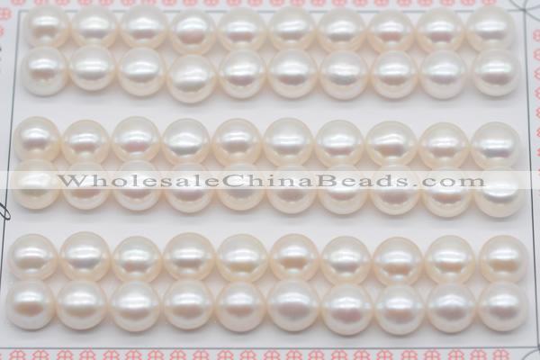 FWP461 half-drilled 8.5-9mm bread freshwater pearl beads