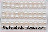 FWP462 half-drilled 9-9.5mm bread freshwater pearl beads