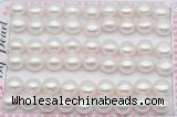 FWP463 half-drilled 9.5-10mm bread freshwater pearl beads