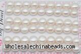 FWP464 half-drilled 10-10.5mm bread freshwater pearl beads