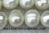 FWP84 15 inches 8mm - 9mm potato white freshwater pearl strands