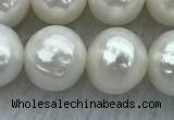 FWP86 15 inches 8mm - 9mm potato white freshwater pearl strands