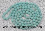 GMN103 Hand-knotted 6mm amazonite 108 beads mala necklaces