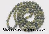 GMN126 Hand-knotted 6mm Canadian jade 108 beads mala necklaces