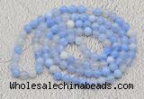 GMN411 Hand-knotted 8mm, 10mm banded agate 108 beads mala necklaces