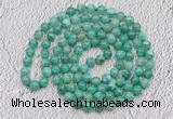 GMN440 Hand-knotted 8mm, 10mm peafowl agate 108 beads mala necklaces