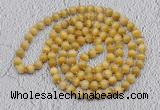 GMN491 Hand-knotted 8mm, 10mm golden tiger eye 108 beads mala necklaces