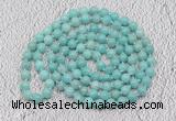 GMN518 Hand-knotted 8mm, 10mm amazonite 108 beads mala necklaces