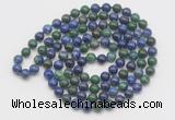 GMN526 Hand-knotted 8mm, 10mm chrysocolla 108 beads mala necklaces