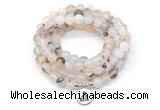 GMN7064 8mm montana agate 108 mala beads wrap bracelet necklaces