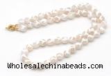 GMN7734 18 - 36 inches 8mm, 10mm faceted round Tibetan agate beaded necklaces