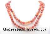 GMN8015 18 - 36 inches 8mm, 10mm fire agate 54, 108 beads mala necklaces