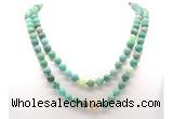 GMN8017 18 - 36 inches 8mm, 10mm grass agate 54, 108 beads mala necklaces