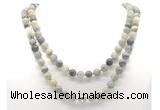 GMN8026 18 - 36 inches 8mm, 10mm seaweed quartz 54, 108 beads mala necklaces