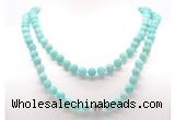 GMN8038 18 - 36 inches 8mm, 10mm amazonite 54, 108 beads mala necklaces